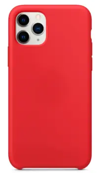 Hard Silicone Case til iPhone 11 Pro Rød