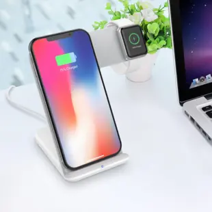 Wireless Fast Charger 2-in-1 Hvid