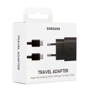 Samsung Adapter med datakabel (25W) Sort