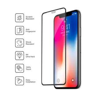 Nordic Shield Apple iPhone X/XS/11 Pro Silicone Edge Skærmbeskyttelse (Blister)