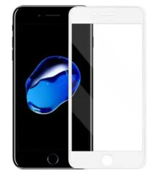 Nordic Shield Apple iPhone 6/6S 3D Curved Skærmbeskyttelse Hvid (Blister)