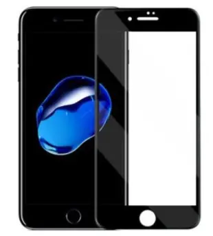 Nordic Shield Apple iPhone 6/6S 3D Curved Skærmbeskyttelse Sort (Blister)