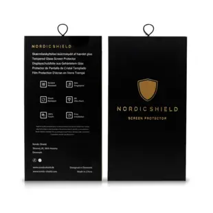 Nordic Shield Huawei Mate 20 3D Curved Skærmbeskyttelse Sort (Blister)