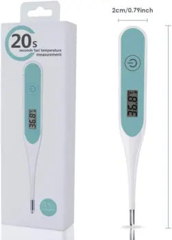 Digitalt termometer, temperaturmåler til voksne, børn og babyer i blå