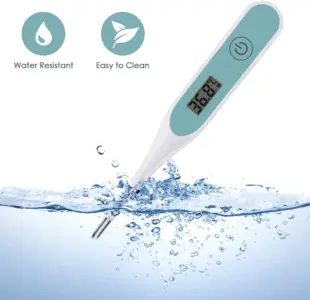 Digitalt termometer, temperaturmåler til voksne, børn og babyer i blå
