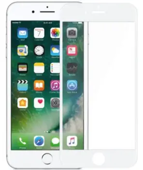 Nordic Shield iPhone 7 Plus / 8 Plus Skærmbeskyttelse 3D Curved Hvid (Bulk)