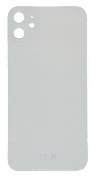 Bag Glas Plade Uden Logo til Apple iPhone 11 Hvid