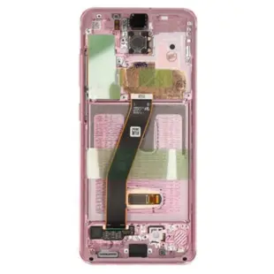 Samsung Galaxy S20 OLED skærm med ramme (Pink) (Original)