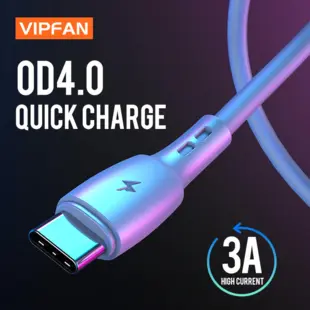 VIPFAN CB-X5 USB-C Kabel (2m.) Hvid Blister