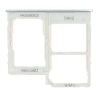SIM Tray til Samsung Galaxy A40 - Hvid
