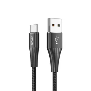VIPFAN CB-A1 USB-C Cable (1,2m.) Black Blister