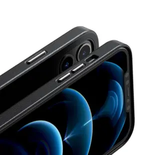 Baseus Magnetic Soft PU leather Case for iPhone 12 Pro / iPhone 12 Black
