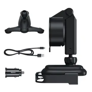 Baseus 5 in 1 Car Holder With Wireless Charger
