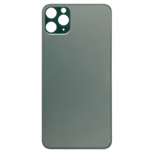 Bagglas plade uden logo til iPhone 11 Pro Max Grøn