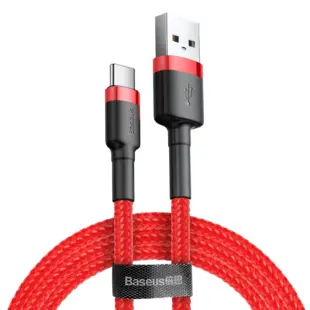 Baseus Cafule Data USB - USB Typ C Kabel 2m Rød