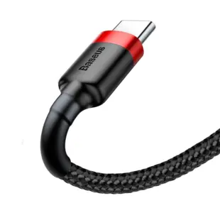 Baseus Cafule Data USB - USB Typ C Kabel 2m Sort /Rød