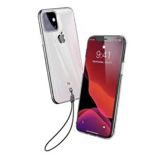 Baseus Ultra-Thin TPU Case with Lanyard Holder for iPhone 11 Transparent