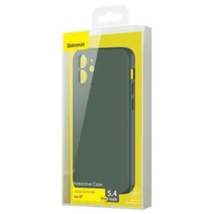 Baseus Liquid Silica Gel Cover til iPhone 12 Mini Mørkegrøn
