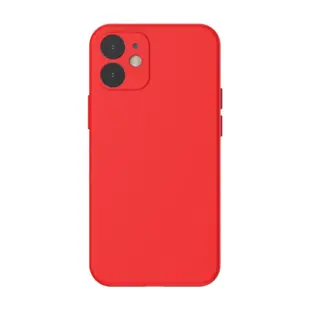 Baseus Liquid Silica Gel Cover til iPhone 12 Mini Rød