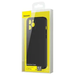 Baseus Liquid Siilica Gel Cover til iPhone 12 Pro Sort
