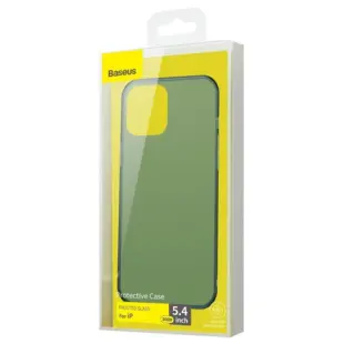 Baseus Frosted Glass Cover til iPhone 12 Mini Grøn