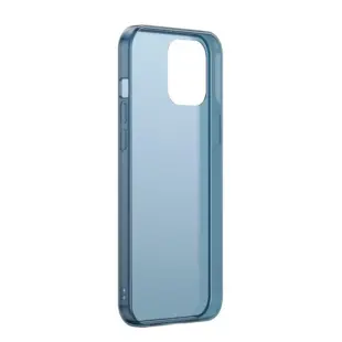 Baseus Frosted Glass Cover til iPhone 12/12 Pro Blå