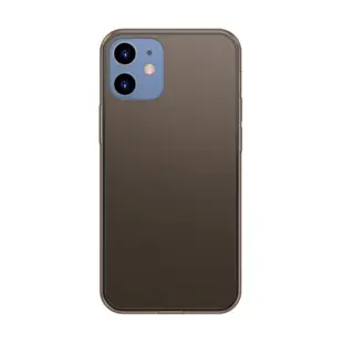 Baseus Frosted Glass Cover til iPhone 12/12 Pro Sort