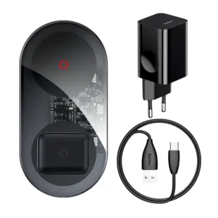 Baseus Simple Turbo inductive charger Qi 2in1, 20W