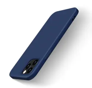 TPU Soft Cover til iPhone 12/12 Pro Mørkeblå