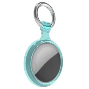 Keychain Case for Apple AirTag Transparent Blue