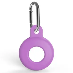 Silicone Keychain Case for Apple AirTag Purple
