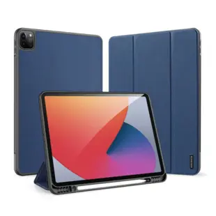 DUX DUCIS Domo Series Tri-fold Cover til iPad Pro 12,9" (2021) Blå