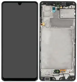 Samsung Galaxy A42 5G (A426) OLED Skærm med ramme (Sort) (Original)