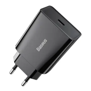 Baseus Speed Mini Fast Charger USB Type C 20W Quick Charge Sort (Blister)