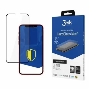 iPhone 13 Mini 3MK HardGlass Max Skærmbeskyttelse Sort (Blister)
