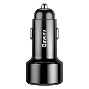 Baseus Magic Series PPS Car Charger with digital display USB Quick Charge 3.0 / USB Type C PD QC4+ 45W 6A Sort