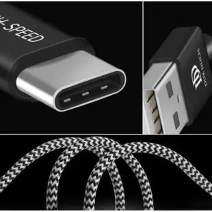 Dux Ducis K-ONE Series USB - USB Typ C Cable 3m Black