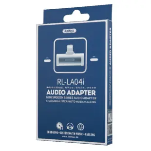 Remax SMOTH Series Audio Adapter Converter from Lightning to 2x Lightning Hvid