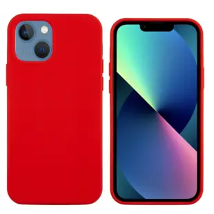 Hard Silicon Cover til iPhone 13 Mini Rød
