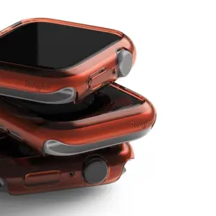 Ringke Slim Case 2 stk til Apple Watch 4/5/6/SE 40mm Transparent + Koral (Blister)