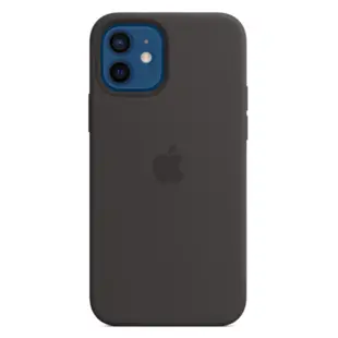 Apple Silicone Cover med MagSafe til iPhone 12/12 Pro - Sort
