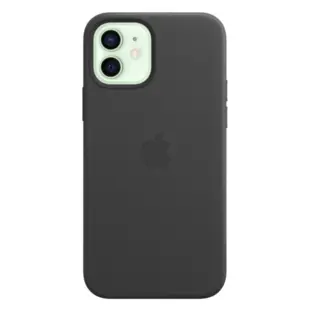 Apple Leather Case with MagSafe for iPhone 12/12 Pro - Black