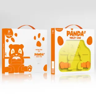 Dux Ducis Panda børne cover til iPad Mini 5 / 4 / 3 / 2 / 1 med pen holder Gul