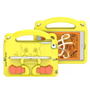 Dux Ducis Panda kids tablet case for iPad Mini 5 / 4 / 3 / 2 / 1 with pen holder Yellow