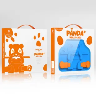Dux Ducis Panda kids tablet case for iPad Mini 5 / 4 / 3 / 2 / 1 with pen holder Blue
