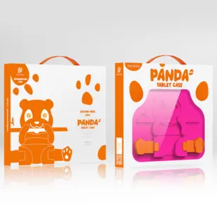 Dux Ducis Panda kids tablet case for iPad 10.2” 2021 / iPad 10.2'' 2020 / iPad 10.2'' 2019 with pen holder Pink