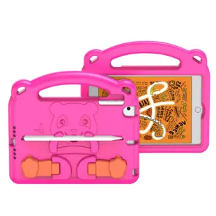 Dux Ducis Panda kids tablet case for iPad 9.7'' 2018 / iPad 9.7'' 2017 with pen holder Pink