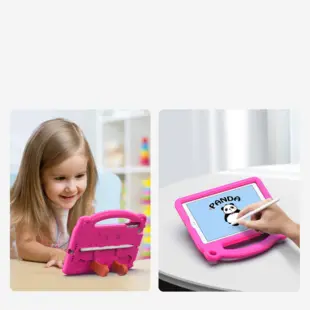 Dux Ducis Panda børne cover til iPad 9.7'' 2018 / iPad 9.7'' 2017 med pen holder Lyserød