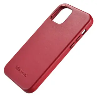 iCarer læder cover til iPhone 12 / iPhone 12 Pro rød (MagSafe kompatibel)