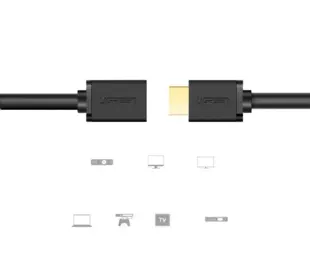 Ugreen HDMI forlængerkabel 0,5m - sort
